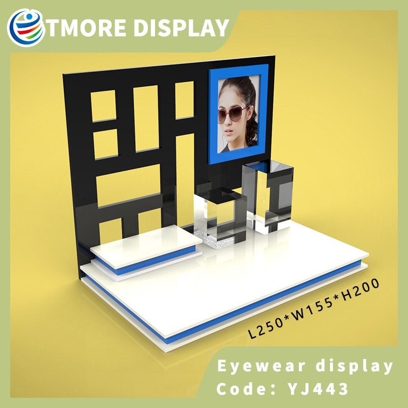 Small Modern Sunglasses Display Racks Customized Glasses Display Stand Design YJ443 