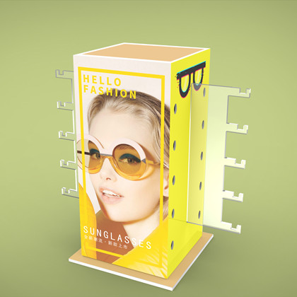 Wholesale Rotating Sunglasses Acrylic Display Racks For Children YJ132 