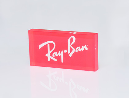 Acrylic logo block