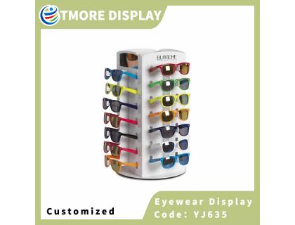 YJ635 Sunglasses display rack rotating glasses display stand custom logo