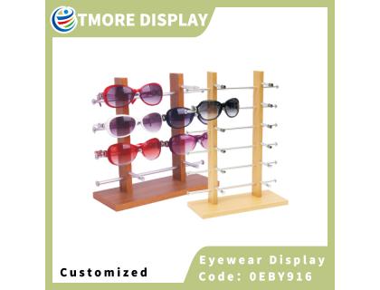 0EBY916 Wooden Glasses display holder