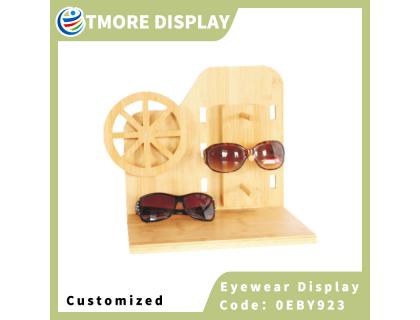 0EBY923 Wooden Sunglasses display stand