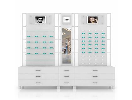 Wholesale Retail Optical shop Furniture Design Custom Eyewear Rack showcase display cabinet YJ0A647 