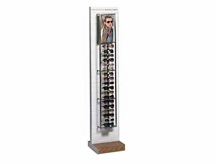 YJ558 Floor standing Glasses display shelf Custom Optical shop display racks